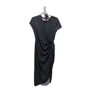 Something Navy Polkadot Dress